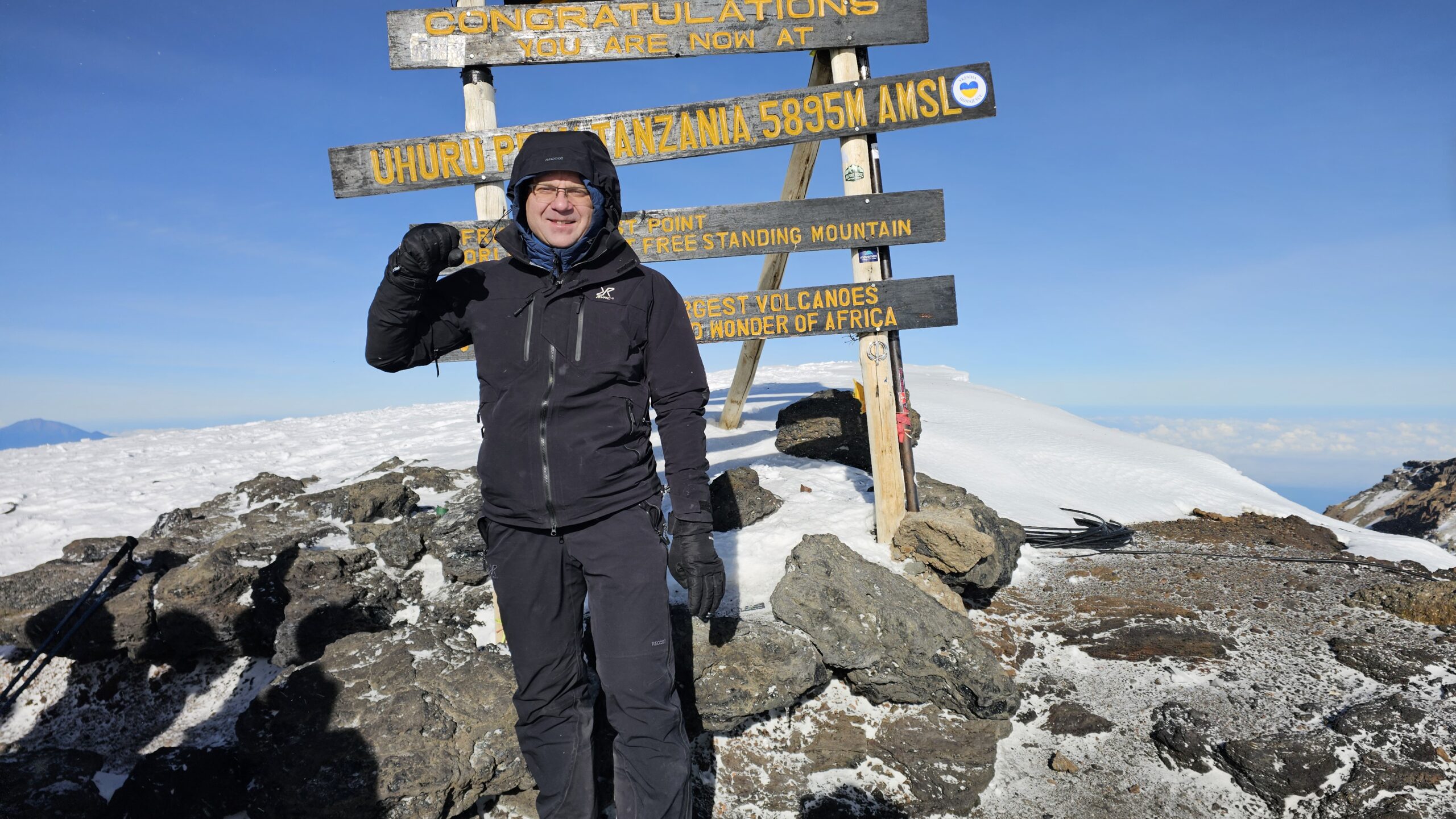 Kilimandżaro, 5895 m n.p.m.