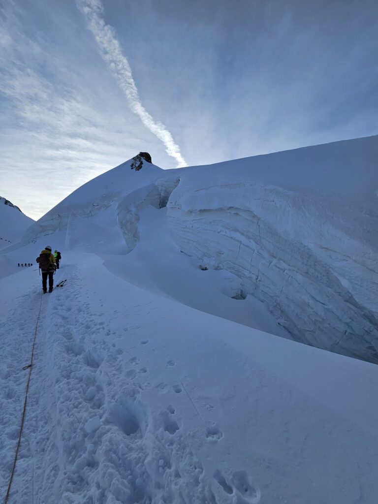 Dufourspitze — grań i szczyt, 3 września 2023