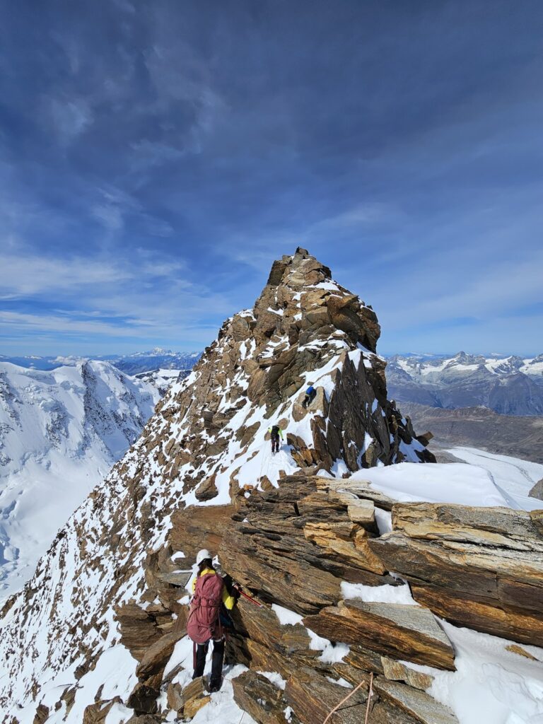 Dufourspitze — grań i szczyt, 3 września 2023