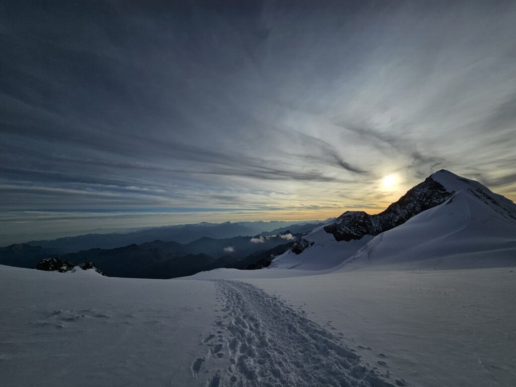 Powrót z Dufourspitze i wejście na Lyskamm — 3–4 września 2023