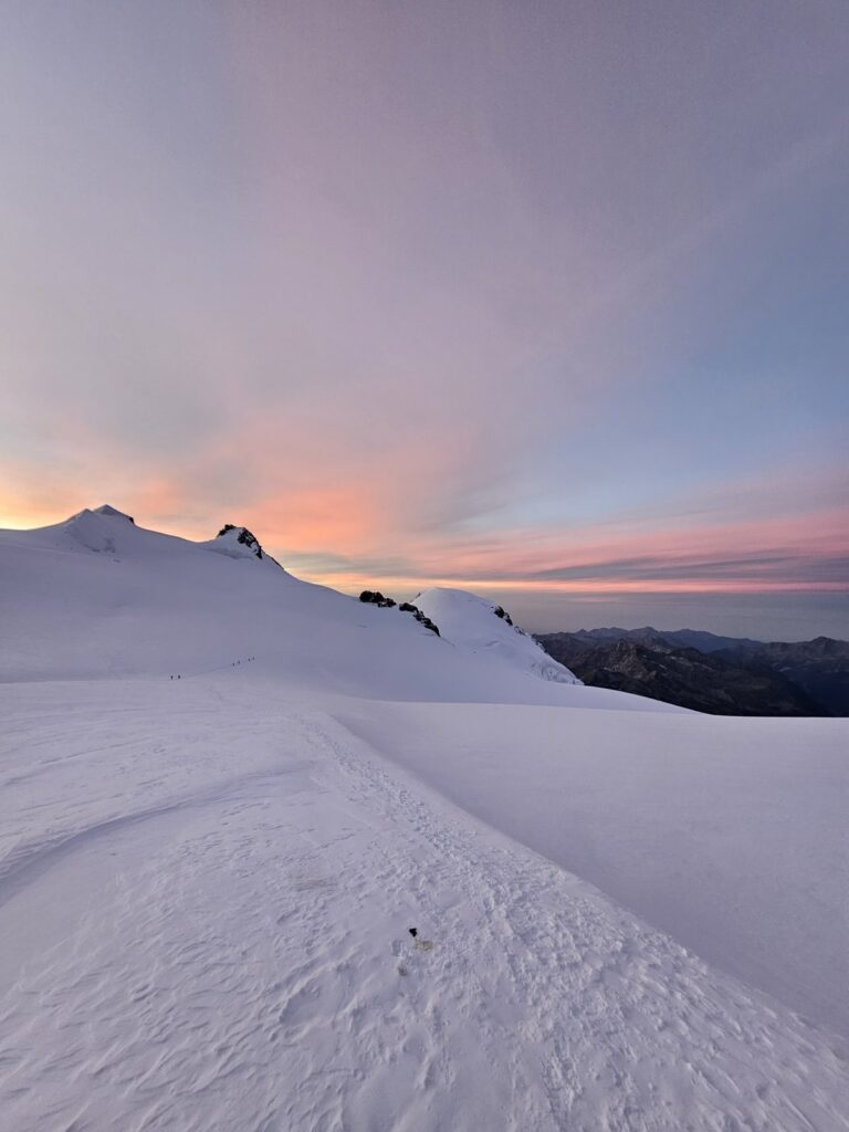 Powrót z Dufourspitze i wejście na Lyskamm — 3–4 września 2023
