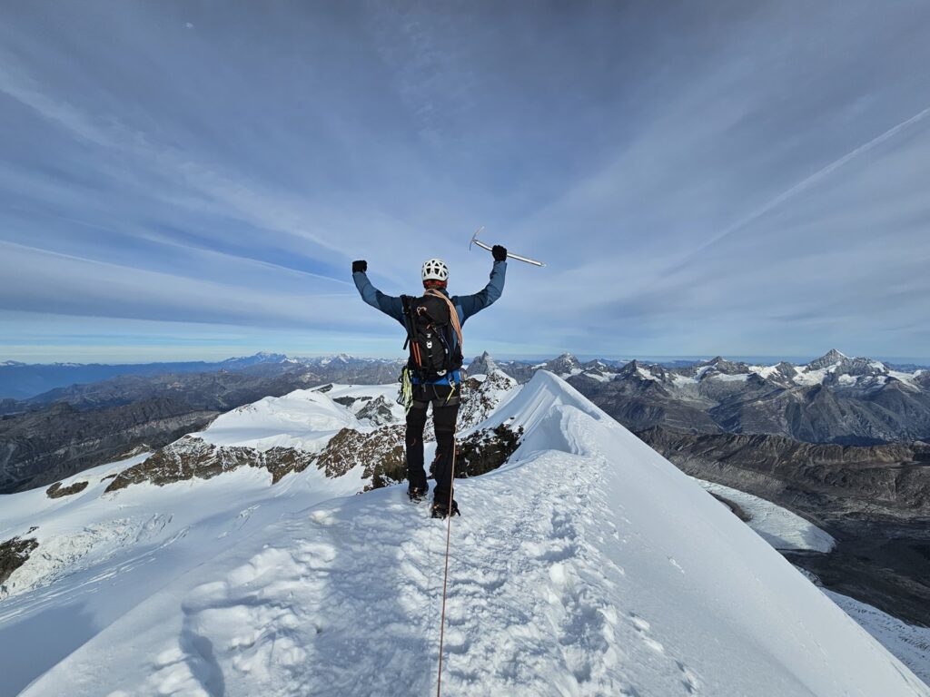 Powrót z Dufourspitze i wejście na Lyskamm — 3–4 września 2023