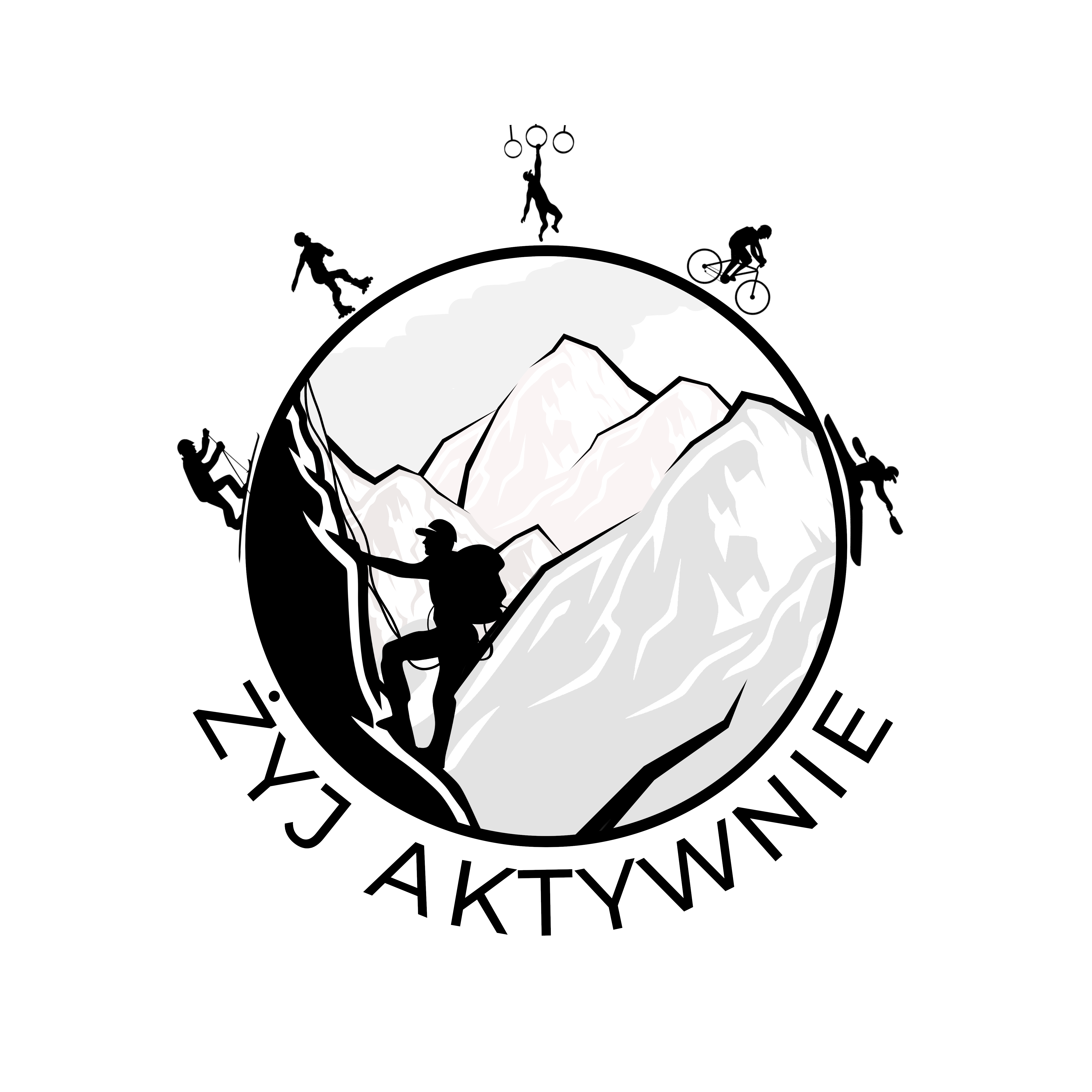Żyj Aktywnie - okrągłe logo