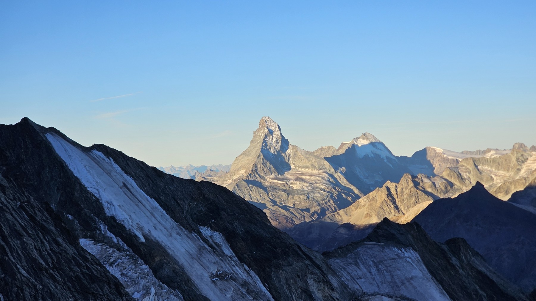 Poranek z widokiem na Matterhorn, 6 września
