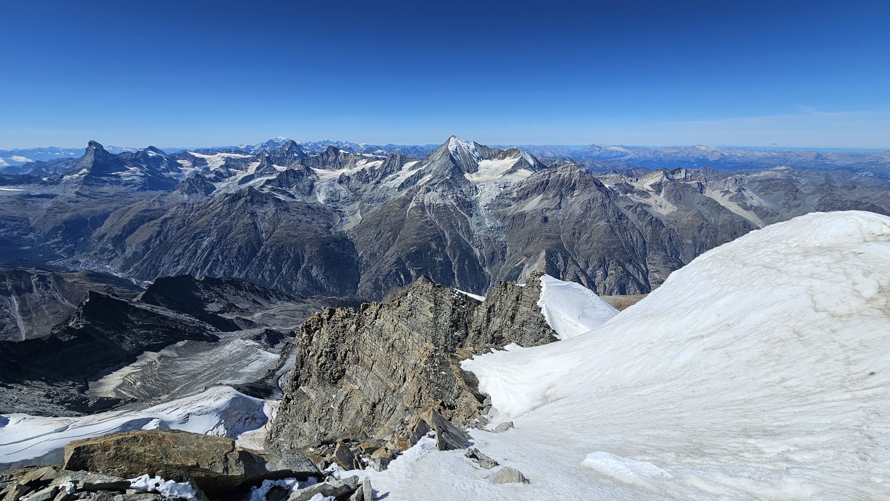 Panorama Alp ze szczytu