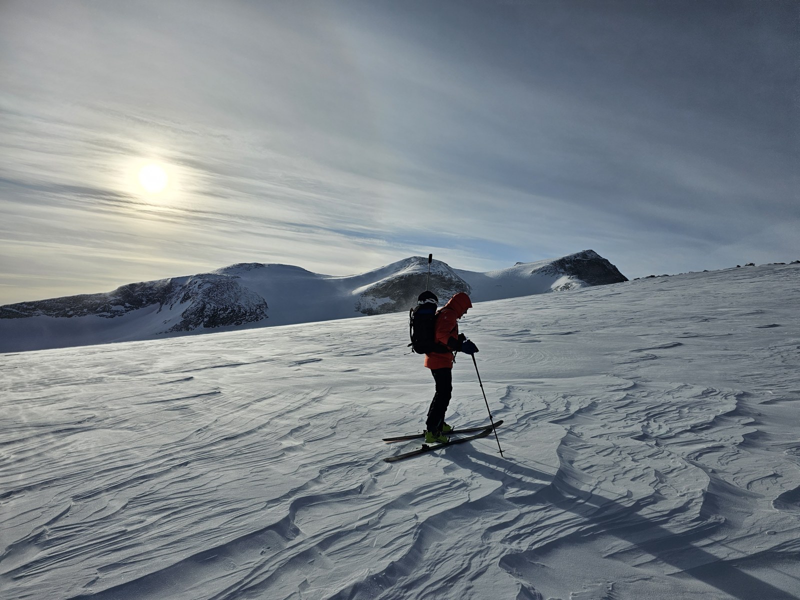Na skiturach w stronę Galdhøpiggen