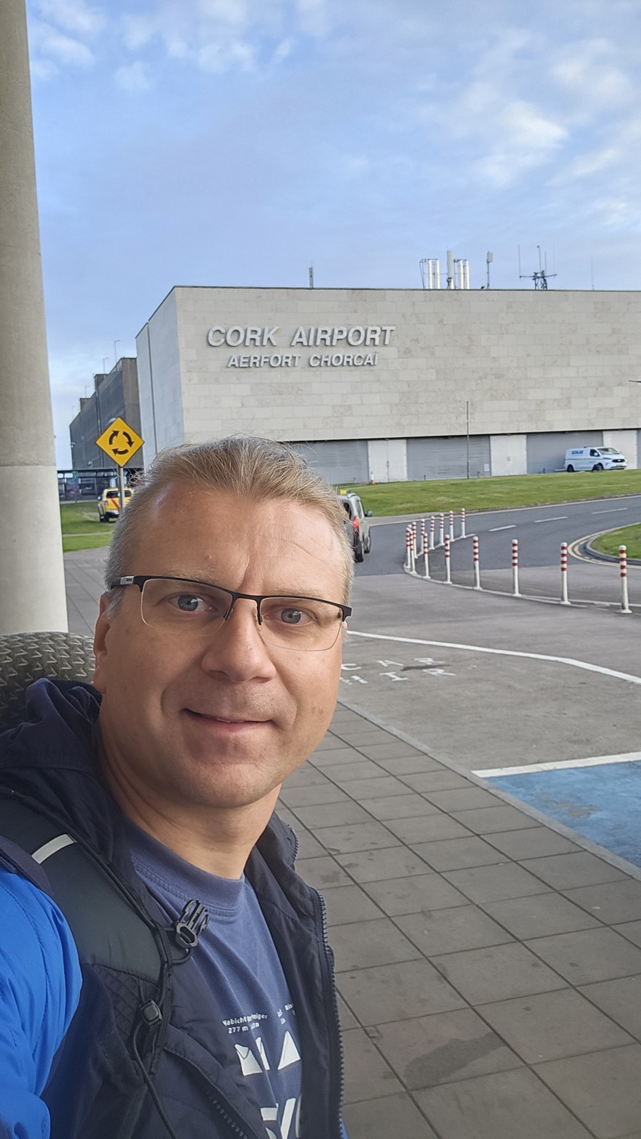 Leszek po przylocie do Irlandii