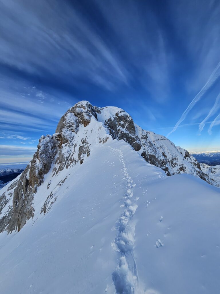 Triglav — zimowe wejście i szczyt, 14 stycznia 2024