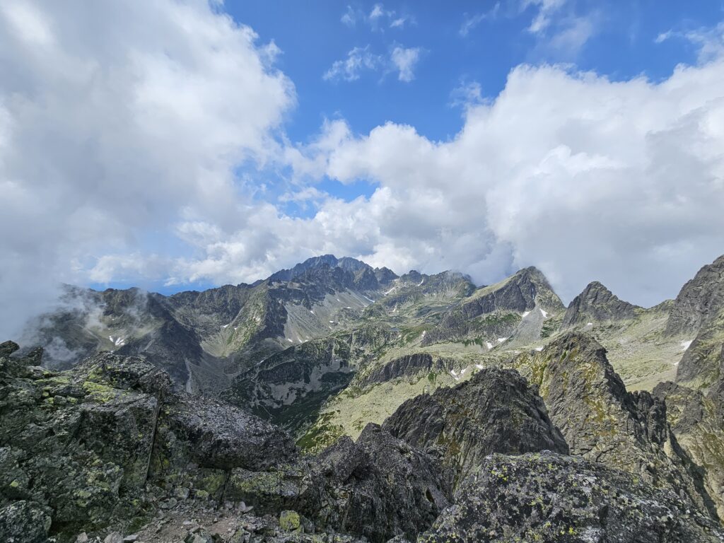 Widok z Pośredniej Grani