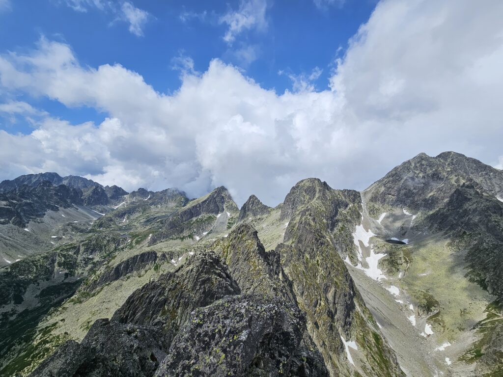 Widok z Pośredniej Grani