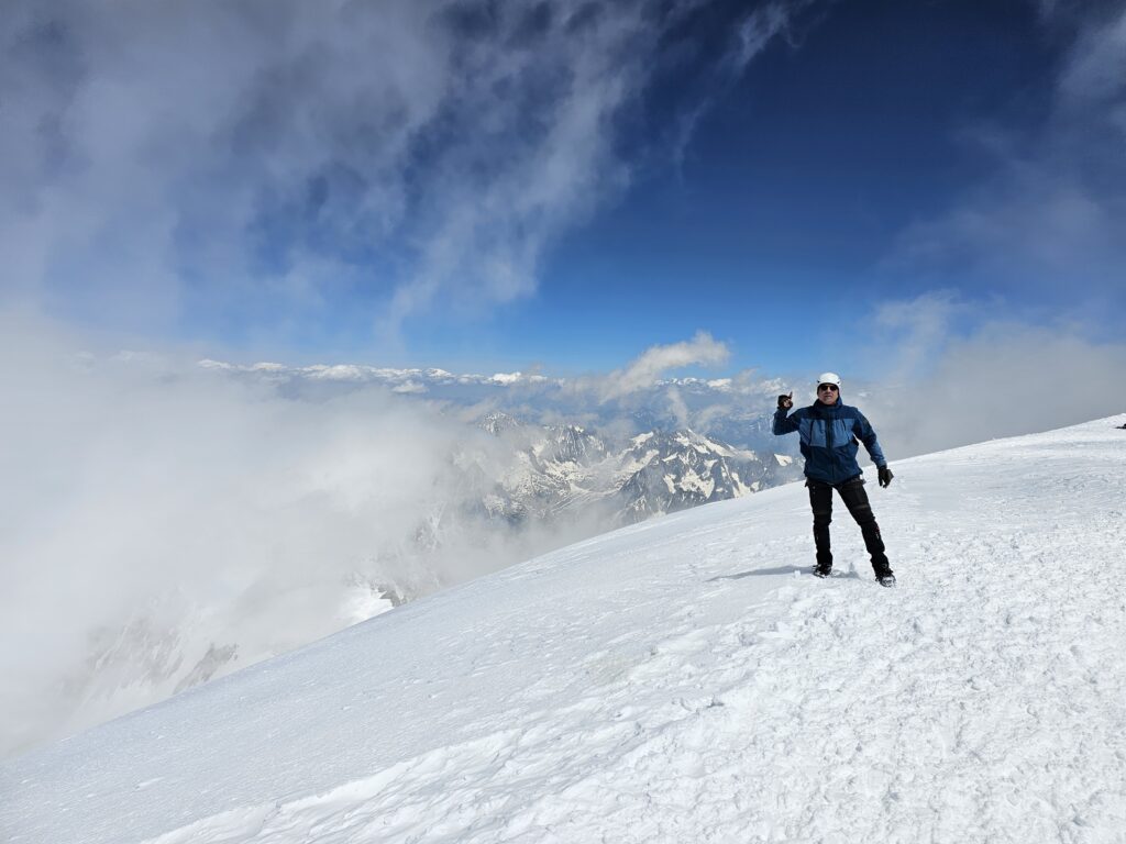 Leszek Piszczyk na Mont Blanc