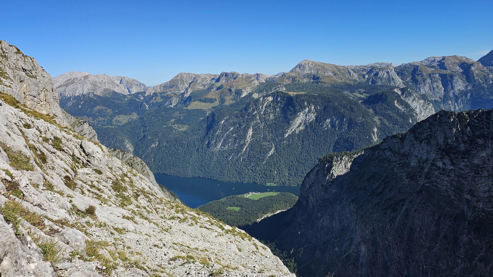 Panorama Königssee z wysokości